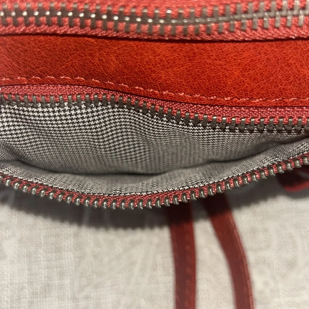 Spike & Sparrow Red Leather Camera Bag Style Crossbody